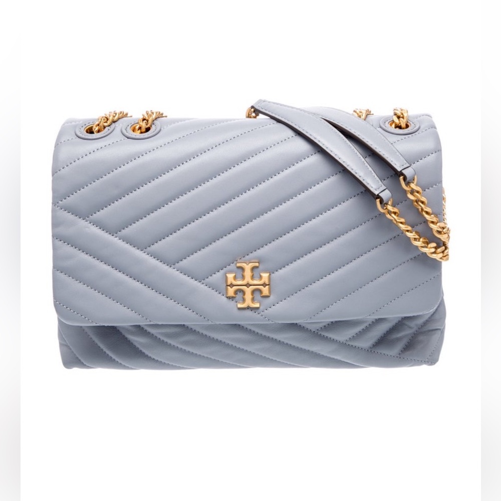 Tory Burch Kira Chevron Shoulder Bag with Gold Chain